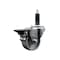 Service Caster 3'' Semi Steel Swivel 1'' Expanding Stem Caster with Brake SCC-EX20S314-SSS-PLB-1 - alternate 1